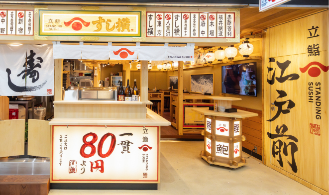 立ち寿司横丁の外観